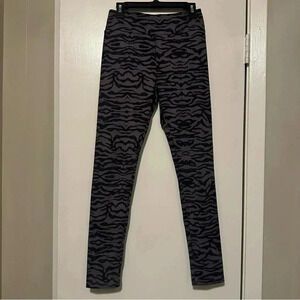 Zara kids gray zebra leggings size 13-14